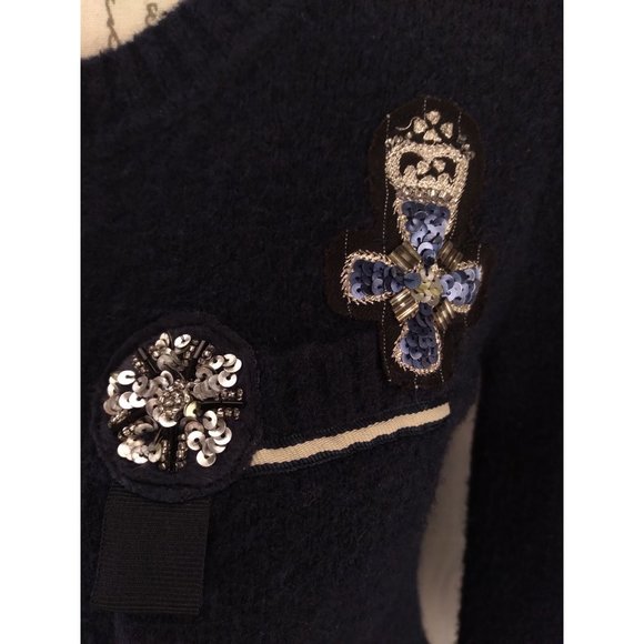 Cynthia Steffe Hong Kong School Girl Varsity Cargian Jacket wool blend size XS - Picture 12 of 16